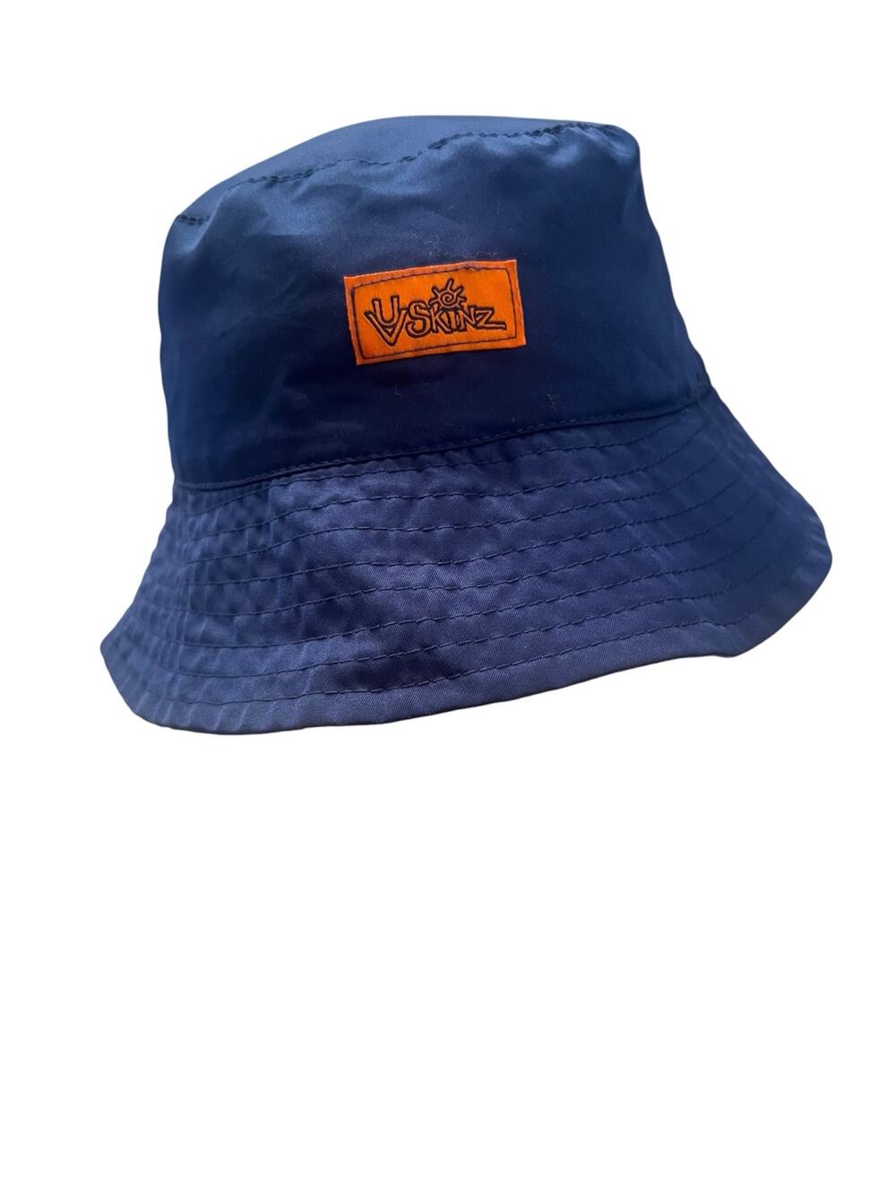 UV Skinz Boy's OS Blue Orange Reversible Truck Print Fitted Bucket Hat SPF50+